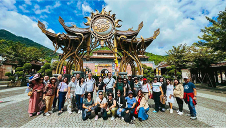RBT Bank team at Sun World Ba Na Hills, Da Nang during the 2024 Vietnam trip